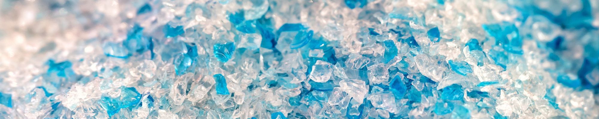 small pieces of multicolored plastic