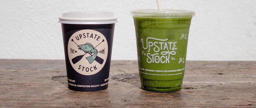 upstate stock custom hot cup and cold cup