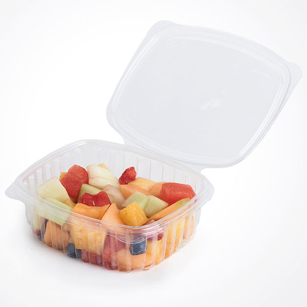 PLA Lids for 8-24 oz Square Deli Containers | 675 count| BDV09004 by Good Natured Products