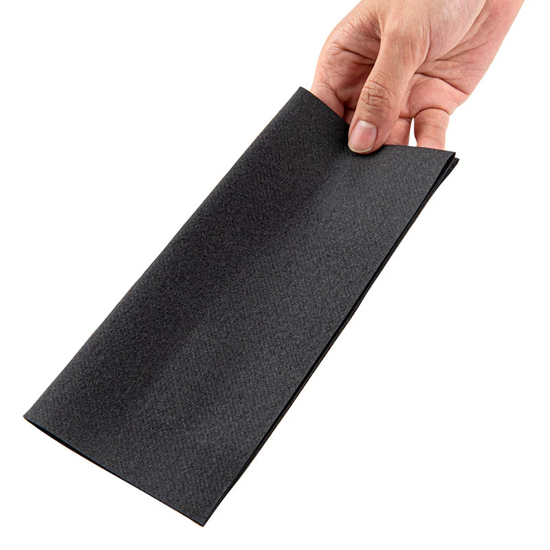 Black Paper Linen-Feel Dinner Napkins | FREE Shipping $50+