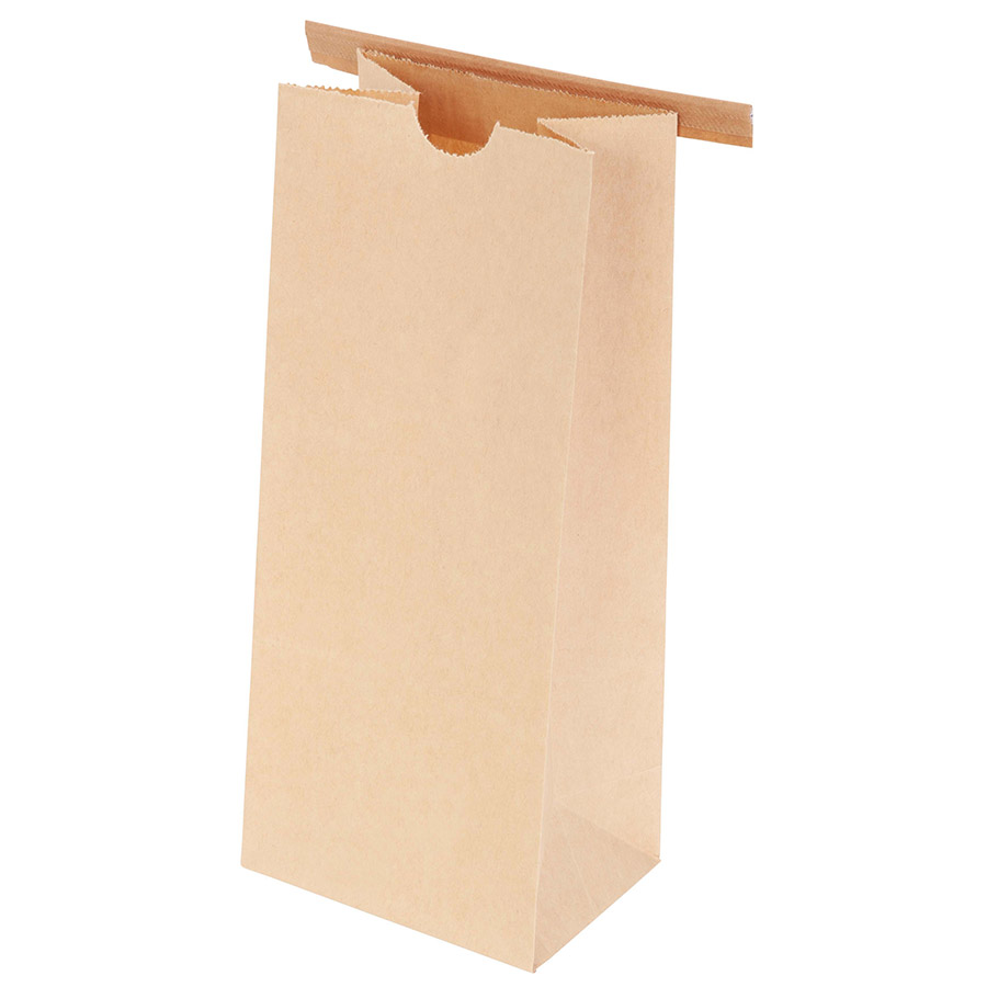 Brown Paper Bags - 6 lb. 100% Recycled Paper Sacks