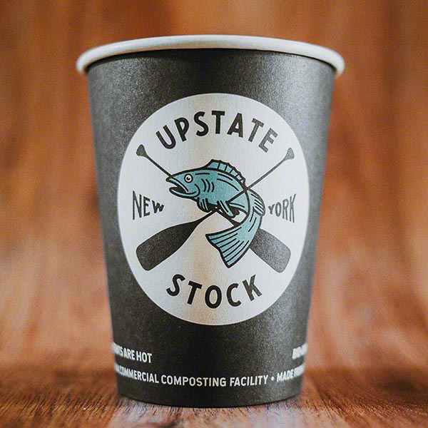 6 oz White Compostable Hot Cup | Paper | Custom Printed | 1000 count