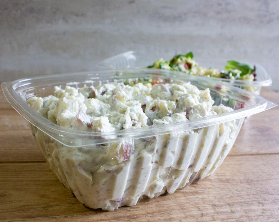 Sample of 12 oz Clear Compostable Round Deli Container