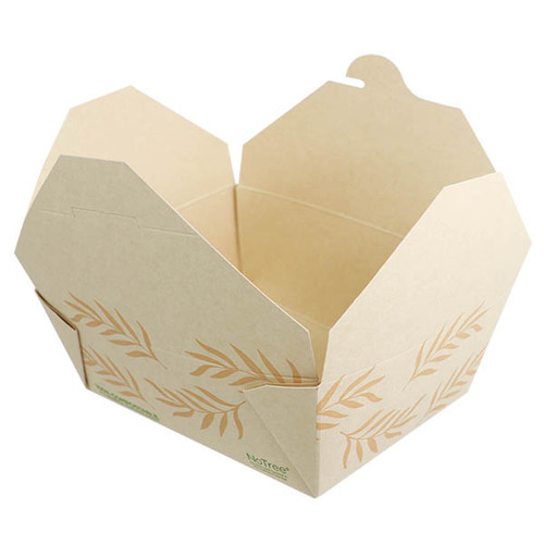 Sample of Compostable 46 oz NoTree Paper 8 To Go Boxes