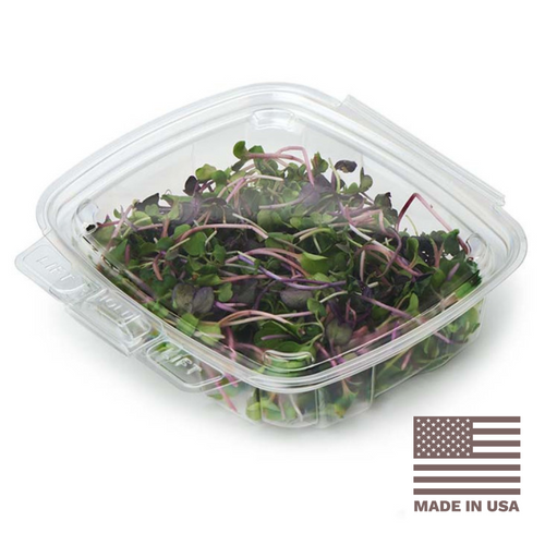 Good Natured 8 oz Tamper Evident PLA Clamshell Containers | BDV09029