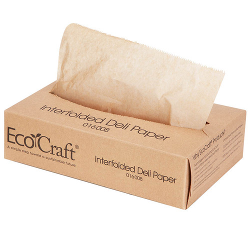 Choice 15 x 10 3/4 Interfolded Deli Wrap Wax Paper - 500/Box