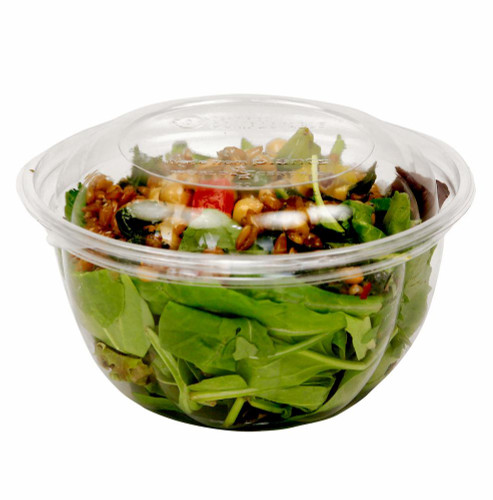 Stock Your Home Plastic Salad Bowls with Lids, 10 Count, 64 oz