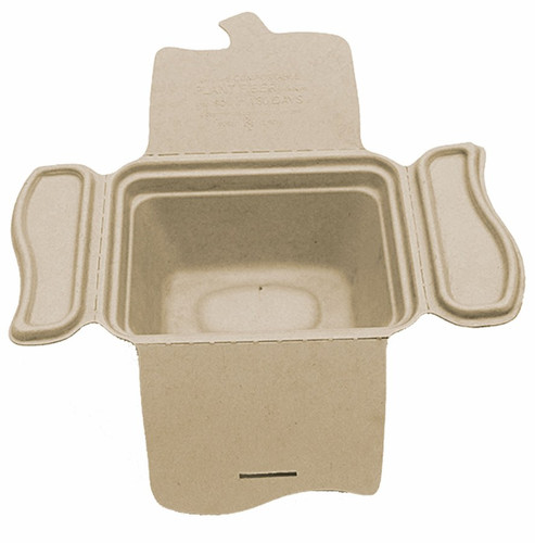 Sample of 24 oz Compostable Fiber Compost-A-Pak Sample