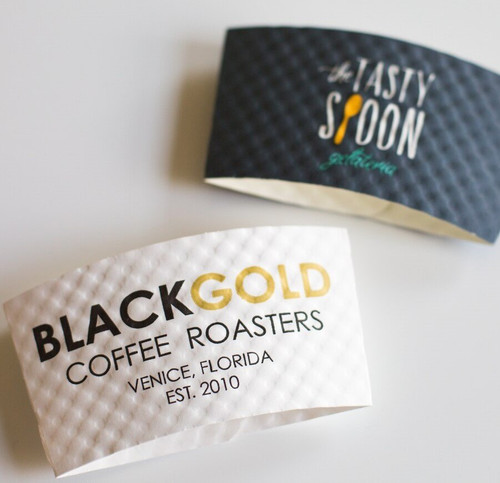 Sample of Custom Printed Hot Cup Coffee Cup Sleeves
