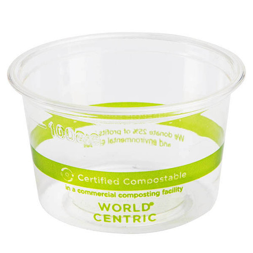 Compostable Portion Cups with Lids, Disposable Souffle Take Out