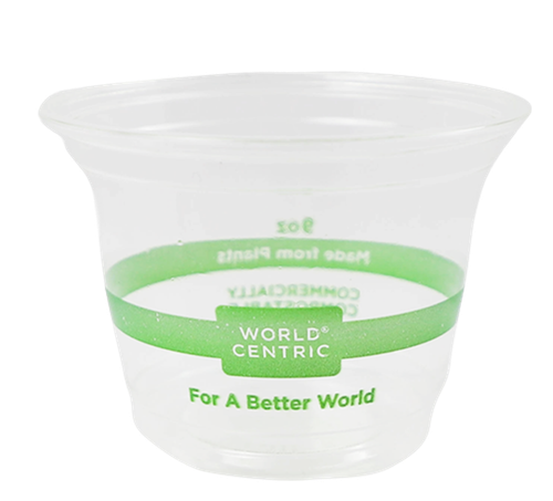 9 oz World Centric Compostable PLA Plastic Cold Cups | CP-CS-9Q