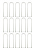 GE 62170 Ubend F26T8/SPX35/U/ECO U-bend U shaped T8 3500K fluorescent U tube (pack of 15)