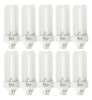 (case of 10) GE 97616 Ecolux Biax, 26 Watt Triple Tube Compact Fluorescent Light Bulb, 3500K, T4 CFL Biax, 3500K Color Temp