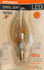 (6 bulbs) Sylvania Vintage LED B10 Bulb, Spiral Filament, 125 lumens, Amber Glow, 3 watts, Dimmable, Candelabra base, LED Light Bulb