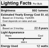 GE 67922  LED energy smart PAR30 Spotlight, 12 watt, Dimmable, 3000K, 860 lumens LED light bulb