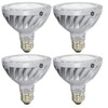 (4 bulbs) GE 67922  LED energy smart PAR30 Spotlight, 12 watt, Dimmable, 3000K, 860 lumens LED light bulb