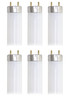 (case of 6) GE Lighting 45741 T8 Straight Linear Fluorescent Lamp, 17 Watt, 3000K natural white, 24 Inch Length, Ecolux Starcoat
