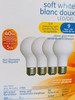(4 pack) GE Lighting soft white LED A19, 40 watt equivalent, medium base, 450 lumen LED light bulb