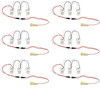 (6 kits) GE 32083 - 3-Lamp Wiring Harness Kit for LED Tubes;  Each Kit includes (3) Pre-Wired Non-Shunted Sockets In-Line Fuse Quick Disconnect (BT8-3L-KIT/NS) 