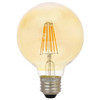 (2 bulbs) Sylvania 40069 LED Vintage G40 Globe, Amber Glow, 60 watt replacement using only 6.5 watts, 650 lumens, Dimmable