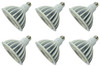 (6 bulbs) GE 30233 LED PAR38, 3100 lumens, 32 watt, 3500K Natural White, 15 degree spot, wet rated