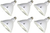 (6 bulbs) GE 92973 LED PAR38 Reflector Flood, 12 watts, 1050 lumens, 3000K Natural White, Dimmable, White