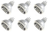 (6 bulbs) GE 21359 LED MR16 spot light bulb, 7 watt, 350 lumen, soft white 3000K, 900 series, GU5.3 base, non-dimmable light bulb