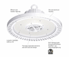 Hubbell Industrial Lighting LED Wet Location Round High Bay CRN-40LX-EDHV, 347-480V, 102 watts, 14,000 lumens, 4000K, 0-10V Dimming
