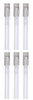 (case of 6) Sylvania 26232 - FM8/841 Straight T2 Subminiature Fluorescent Tube Axial Base, Cool White 4100K, Designer 800 series