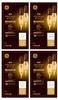 (case of 8 bulbs) GE Lighting Vintage Style LED Decorative Light Bulbs, 5.5 Watts (60 Watt Equivalent) Warm Candle Light, Amber Glass, Medium Base, Dimmable  
