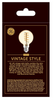 GE 36731 Vintage Style LED Light Bulb, G25 Globe, Amber finish, Meandering Spiral filament, medium base, Dimmable