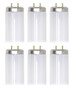 (6 tubes) GE 68854 - F32T8/XL/SPX30/E2 Straight T8 Fluorescent Tube Light Bulb, 48 inch, 3000K, 2800 lumens