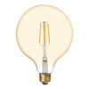 GE Lighting 42184 Vintage LED G40 Light Bulb, Dimmable, 5.5 watts (60-Watt Replacement), 400 lumens,  Medium Base, 1-Pack, Amber Glass