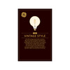 GE Lighting 42184 Vintage LED G40 Light Bulb, Dimmable, 5.5 watts (60-Watt Replacement), 400 lumens,  Medium Base, 1-Pack, Amber Glass