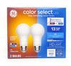 GE color select LED Easy Switching Indoor LED Light Bulbs, A19, relax or refresh, 2 color options on each bulb, HD Light, Dimmable, 800 Lumens, 60 watt replacment unique colorselect LED Light Bulb