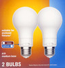 GE color select LED Easy Switching Indoor LED Light Bulbs, A19, relax or refresh, 2 color options on each bulb, HD Light, Dimmable, 800 Lumens, 60 watt replacment unique colorselect LED Light Bulb