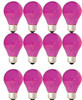 (case of 12 bulbs) GE Lighting 22730 PINK A19 classic, 25 watt 200 Lumen Specialty Pink Bulb great for Pink Party Light Bulb