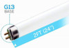(case of 24) GE 72133 - F17T8/XL/SPX35WMEC Straight T8 Fluorescent Tube Light Bulb 15 watts, 1200 lumens, 3500K, 24 inch T8 fluorescent lamp