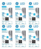 (case of 6) GE 92498 LED A21 OmniDirectional, GU24 base, 2700K Soft White cozy and warm, 16 watts, 1600 lumens, White finish, LED Light Bulb