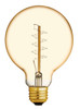 GE 46176 Vintage G30, Amber Glass, 60 watt Incandescent, spiral filament, dimmable classic Lightbulb