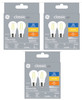 (6 bulbs) GE classic LED A15, 3.5 watt, 300 lumen 40 watt replacement, Dimmable, medium base, soft white 2700K Ceiling Fan Light bulb