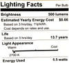 LEDVANCE Sylvania Reduced Eye Strain B10 LED Light Bulb, 60W = 5.5W, Candelabra Base, 13 Year, Dimmable, Clear, 2700K, Soft White - 12 Pack (41225)
