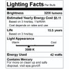 (case of 6) GE Bright White 42 Watt Plug-in CFL GX24q-4 Base,  3500K Neutral Bright White, 6.4-inch F42TBX Light Bulb, 4 pin Plug-in  