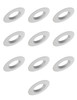 (10 trim rings) GE Lighting 47834 changeable Trim ring Baffle, RS6 (6 inch diameter) metal trim ring, fits 5 or 6 inch fixtures, converts 5 or 6 inch recessed downlight trim to white baffle