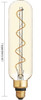GE Large Vintage Style LED T20, 6.5 watt, 350 lumen, Amber Glass, 2000K Warm CandleLight, Spiral Filament, dimmable 40W Replacement LED T20 Tubular Light Bulb