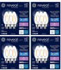 (12 bulbs) GE 42465 Reveal LED Chandelier Bulb, 200 lumens, 2.5 watts, candelabra base, blunt tip, clear Color-Enhancing HD Light, Dimmable LED Candle Light Bulb
