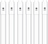 (case of 6) GE LED Tube T8 Type A Plug and Play, 48 inch tube, 4000K Cool White, 1600 lumens, 10 watts, LED upgrade for T8 Fluorescent Lamp, Plastic Coated Glass, NSF food zone