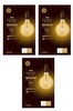 (case of 3 bulbs) GE Lighting 48631 Vintage LED G40 Light Bulb, Warm Candlelight, Amber Glass, 60 watt equivalent using only 5.5 watts, 400 lumens, Dimmable, Vintage Style LED Light Bulb