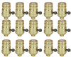 (case of 15) EATON Wiring 917ABD Medium Base Lamp Holder Adapter, Turn Knob metal Lamp stem mounting, medium screw base, 250w rated, 250V