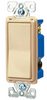 (case of 10) EATON 7504V-BOX 7500 Decorative Standard Rocker Switch, 120/277 Vac, 15 A, 4 Position, 4-way, Ivory